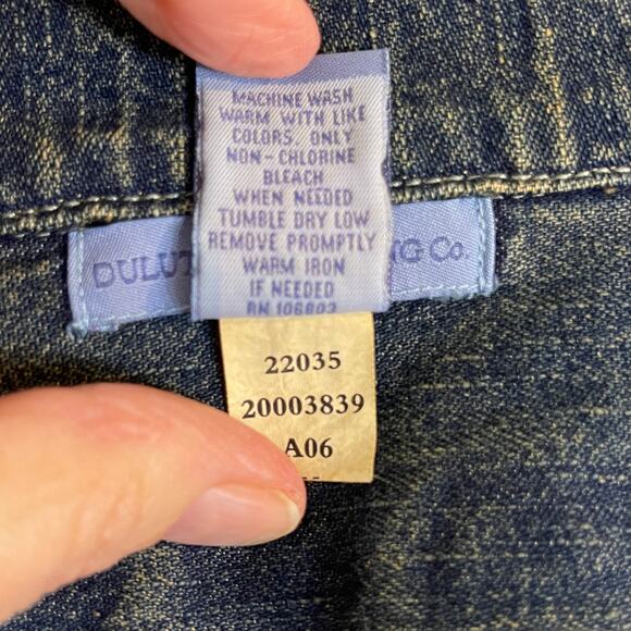 Duluth Trading Co Button Denim Shacket size M - Picture 10 of 10